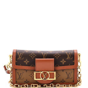 Louis Vuitton East West Dauphine Shoulder Bag Reverse Monogram Canvas